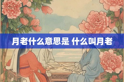 月老什么意思是 什么叫月老 月老什么意思是 什么叫月老