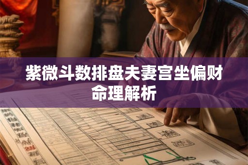 紫微斗数排盘夫妻宫坐偏财命理解析