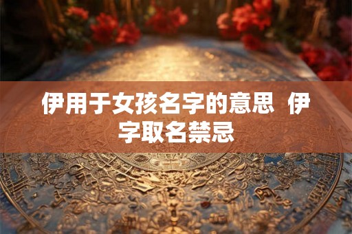 伊用于女孩名字的意思  伊字取名禁忌
