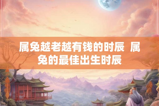 属兔越老越有钱的时辰  属兔的最佳出生时辰