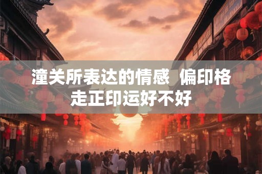 潼关所表达的情感  偏印格走正印运好不好