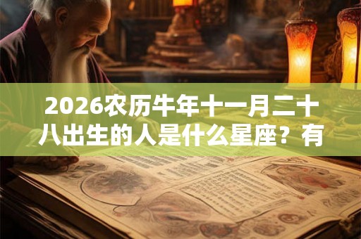 2026农历牛年十一月二十八出生的人是什么星座？有什么性格特点？