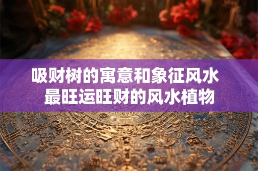 吸财树的寓意和象征风水  最旺运旺财的风水植物