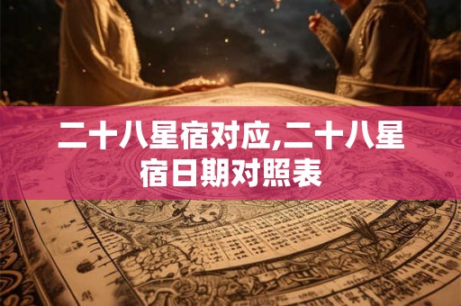 二十八星宿对应,二十八星宿日期对照表 二十八星宿对应,二十八星宿日期对照表