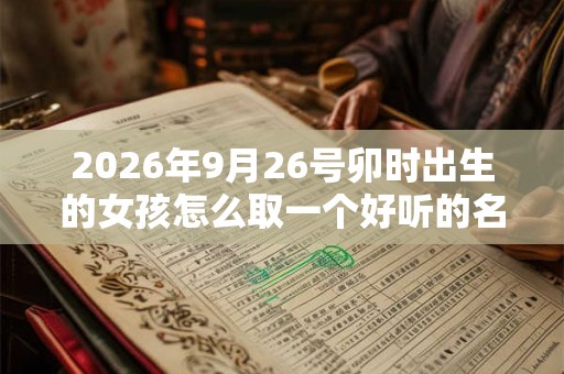 2026年9月26号卯时出生的女孩怎么取一个好听的名字，五行属什么