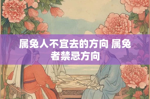 属兔人不宜去的方向 属兔者禁忌方向 属兔人不宜去的方向 属兔者禁忌方向