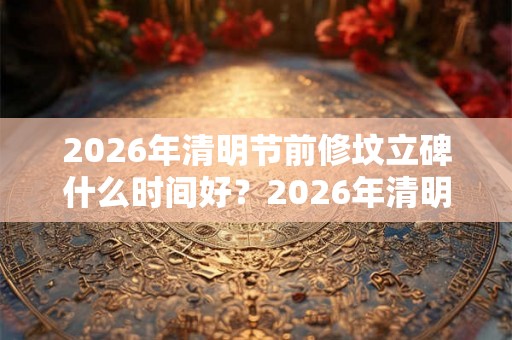2026年清明节前修坟立碑什么时间好？2026年清明节立碑吉日