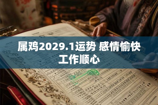 属鸡2029.1运势 感情愉快工作顺心