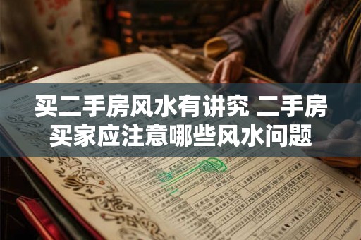 买二手房风水有讲究 二手房买家应注意哪些风水问题