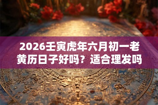 2026壬寅虎年六月初一老黄历日子好吗？适合理发吗？