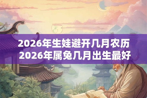 2026年生娃避开几月农历 2026年属兔几月出生最好命