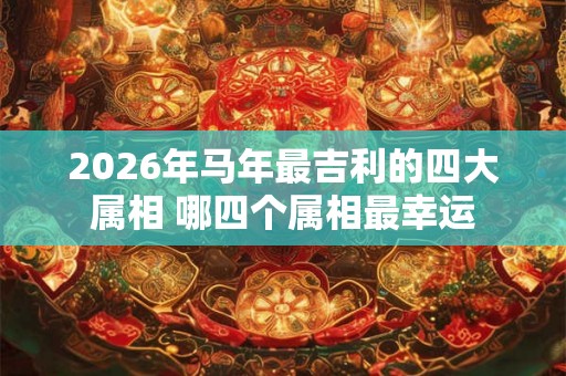2026年马年最吉利的四大属相 哪四个属相最幸运