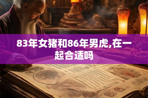 83年女猪和86年男虎,在一起合适吗