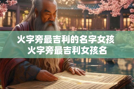 火字旁最吉利的名字女孩 火字旁最吉利女孩名 火字旁最吉利的名字女孩 火字旁最吉利女孩名
