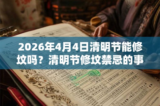 2026年4月4日清明节能修坟吗？清明节修坟禁忌的事情
