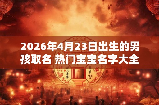 2026年4月23日出生的男孩取名 热门宝宝名字大全