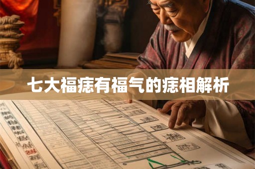 七大福痣有福气的痣相解析