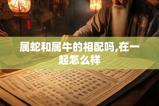 属蛇和属牛的相配吗,在一起怎么样