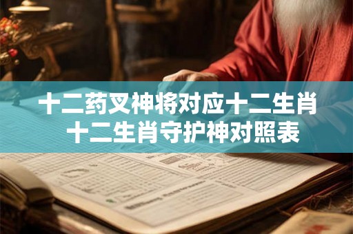 十二药叉神将对应十二生肖  十二生肖守护神对照表
