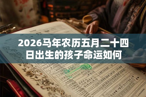 2026马年农历五月二十四日出生的孩子命运如何