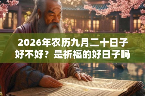 2026年农历九月二十日子好不好？是祈福的好日子吗？