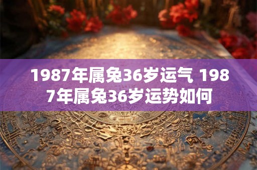 1987年属兔36岁运气 1987年属兔36岁运势如何