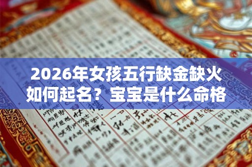 2026年女孩五行缺金缺火如何起名？宝宝是什么命格呢？