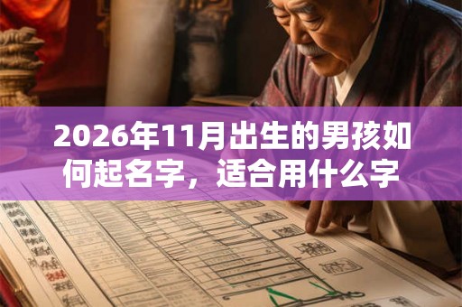 2026年11月出生的男孩如何起名字,适合用什么字 2026年11月出生的男孩如何起名字,适合用什么字