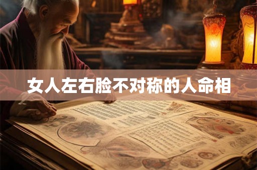 女人左右脸不对称的人命相