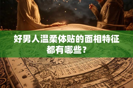 好男人温柔体贴的面相特征都有哪些? 好男人温柔体贴的面相特征都有哪些?