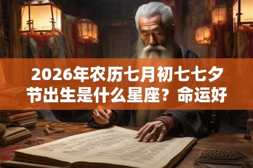 2026年农历七月初七七夕节出生是什么星座？命运好不好？