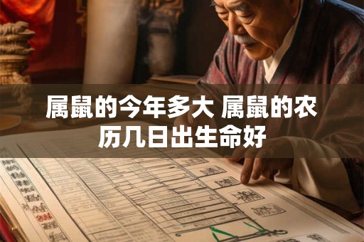 属鼠的今年多大 属鼠的农历几日出生命好