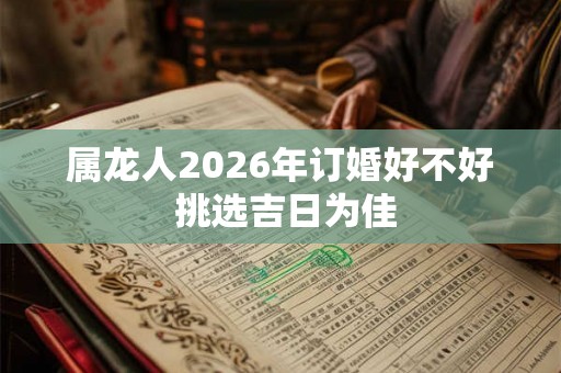 属龙人2026年订婚好不好 挑选吉日为佳