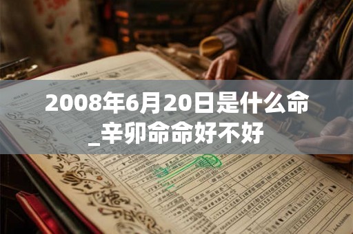 2008年6月20日是什么命_辛卯命命好不好