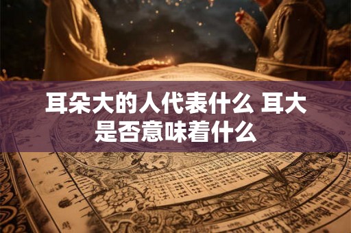 耳朵大的人代表什么 耳大是否意味着什么
