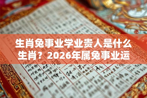 生肖兔事业学业贵人是什么生肖？2026年属兔事业运势如何？
