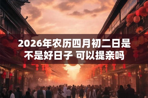 2026年农历四月初二日是不是好日子 可以提亲吗 2026年农历四月初二日是不是好日子 可以提亲吗
