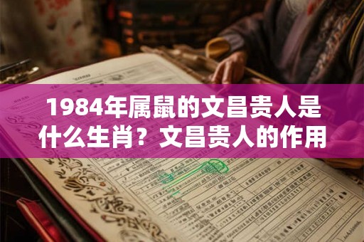 1984年属鼠的文昌贵人是什么生肖？文昌贵人的作用？