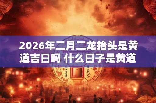 2026年二月二龙抬头是黄道吉日吗 什么日子是黄道吉日