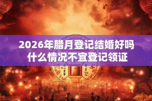 2026年腊月登记结婚好吗 什么情况不宜登记领证