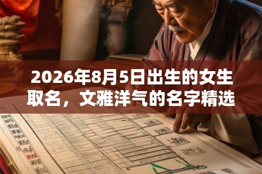 2026年8月5日出生的女生取名，文雅洋气的名字精选