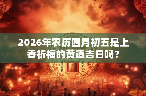 2026年农历四月初五是上香祈福的黄道吉日吗? 2026年农历四月初五是上香祈福的黄道吉日吗?