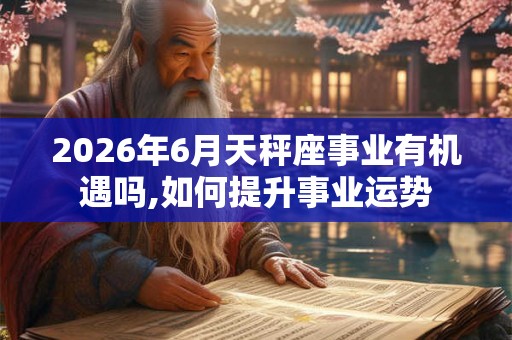 2026年6月天秤座事业有机遇吗,如何提升事业运势