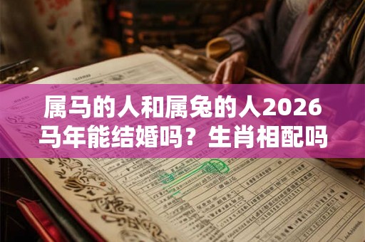 属马的人和属兔的人2026马年能结婚吗？生肖相配吗？