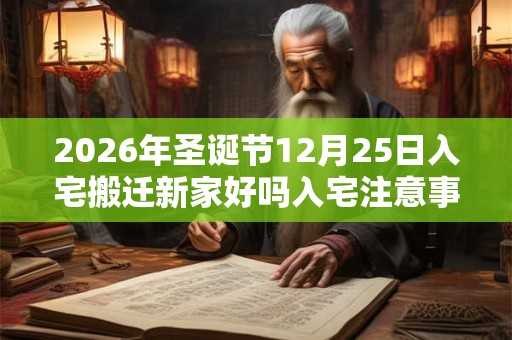 2026年圣诞节12月25日入宅搬迁新家好吗入宅注意事项！