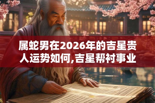 属蛇男在2026年的吉星贵人运势如何,吉星帮衬事业有机遇崭露头角