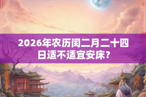 2026年农历闰二月二十四日适不适宜安床？