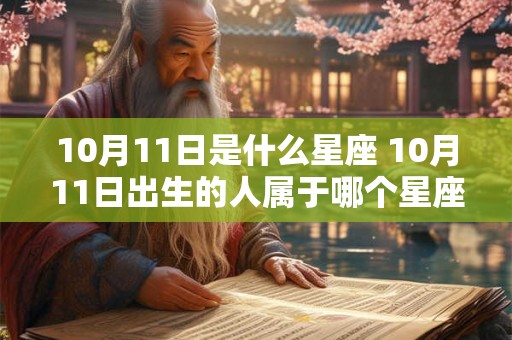 10月11日是什么星座 10月11日出生的人属于哪个星座