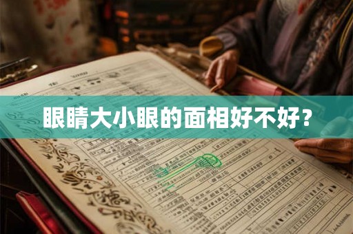 眼睛大小眼的面相好不好? 眼睛大小眼的面相好不好?
