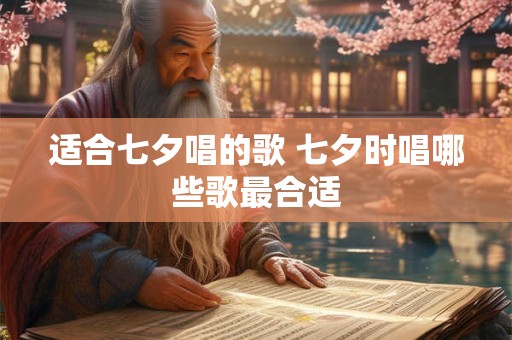 适合七夕唱的歌 七夕时唱哪些歌最合适